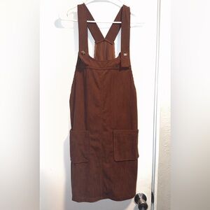 Brown Corduroy Overall Drss